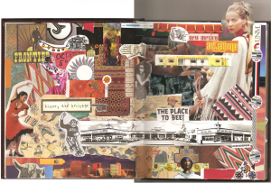 Gluebook collage featuring magazine images