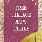 Where to find digital vintage maps for junk journals
